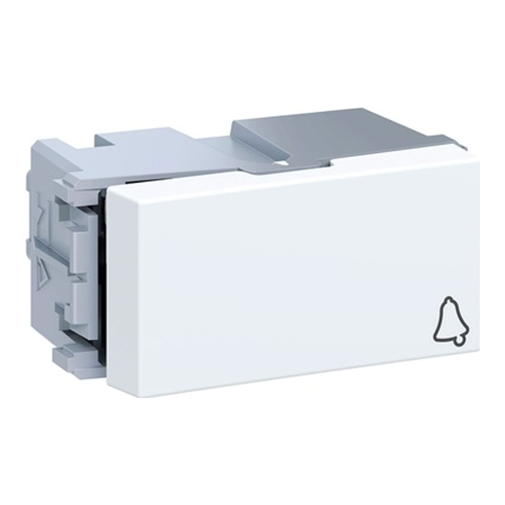 Encontraproduto.com.br - Módulo Pulsador para Campainha 10A/250V Branco Esatta
