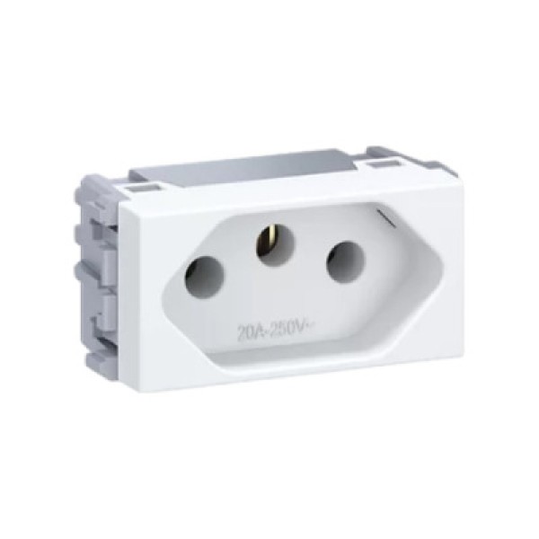 Módulo Tomada 2P+T 20A/250V Branco Esatta