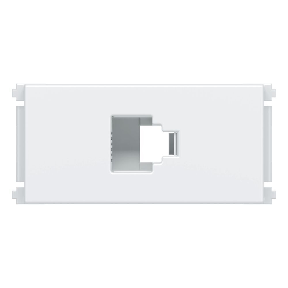 Encontraproduto.com.br - Módulo Tomada para Telefone RJ11 2 Fios Branco Esatta