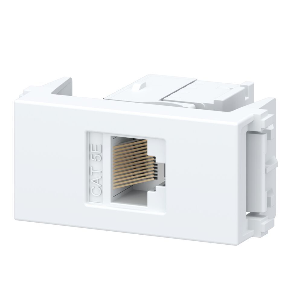 Encontraproduto.com.br - Módulo Tomada Informática RJ45 CAT5E Branco Esatta