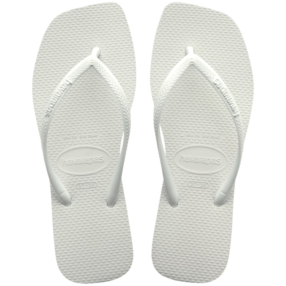 Encontraproduto.com.br - SANDALIA HAVAIANAS SLIM SQUARE BRANCO 37/8