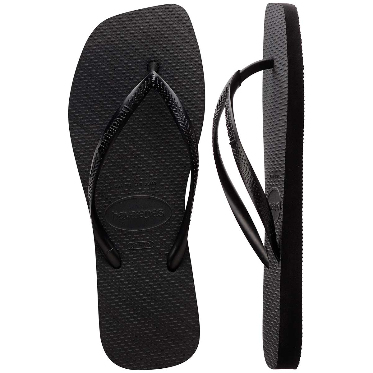 Encontraproduto.com.br - Sandálias Havaianas Slim Square Preto 39/40