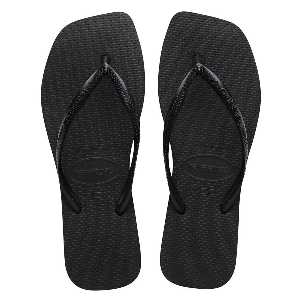 Encontraproduto.com.br - Sandálias Havaianas Slim Square Preto 39/40