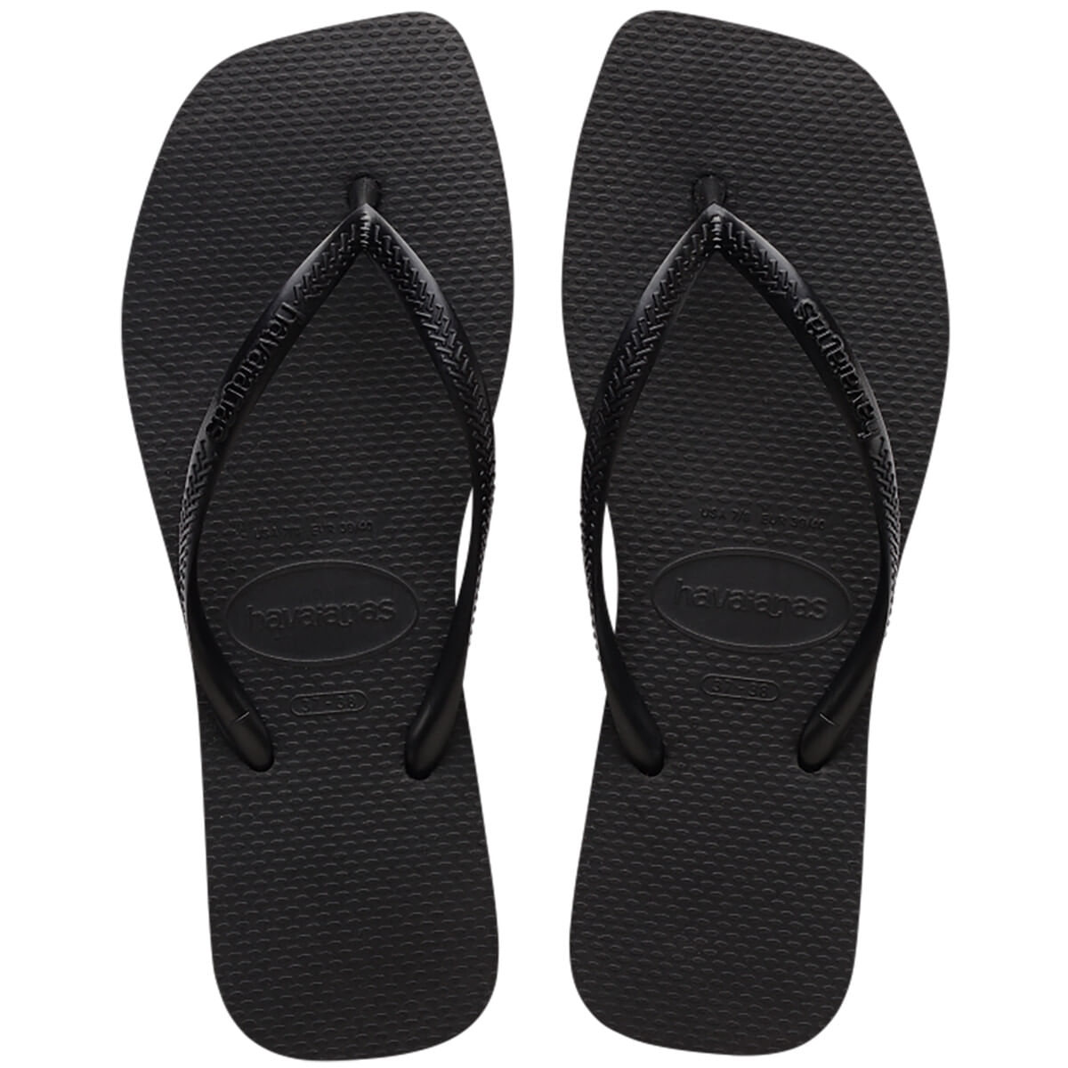 Encontraproduto.com.br - Sandálias Havaianas Slim Square Preto 39/40