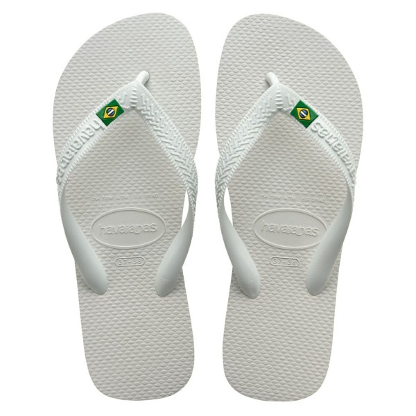 Sandálias Havaianas Brasil Light Branco 39/40 1 Par