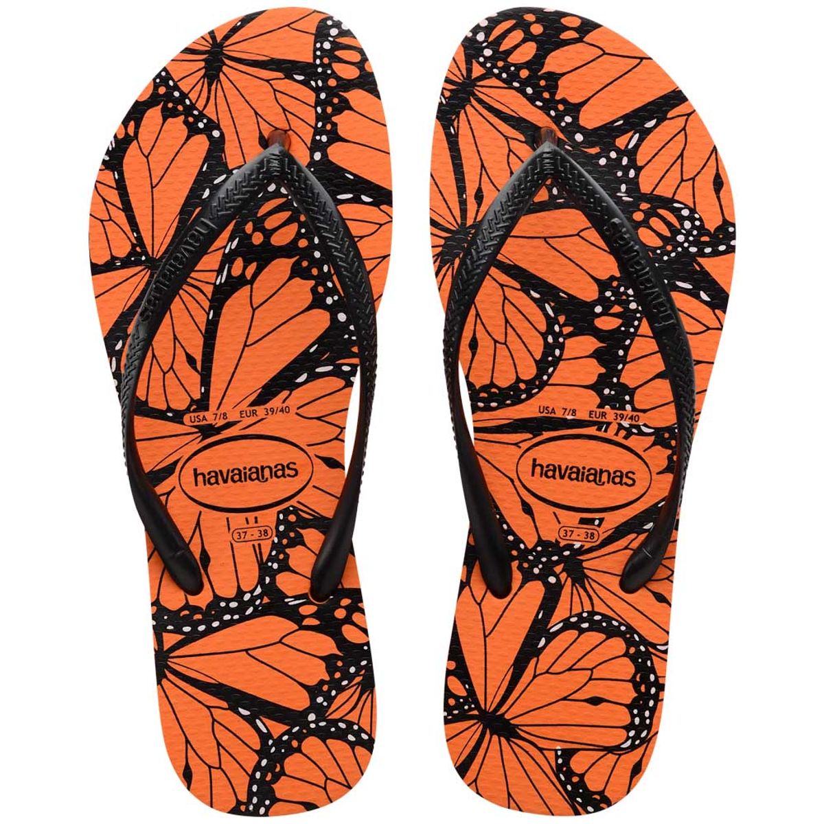 Encontraproduto.com.br - Sandália Havaianas Slim Animals Laranja Begonha 33/34