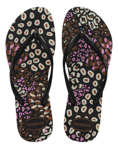 Sandália Havaianas Slim Animals Laranja Begonha 33/34