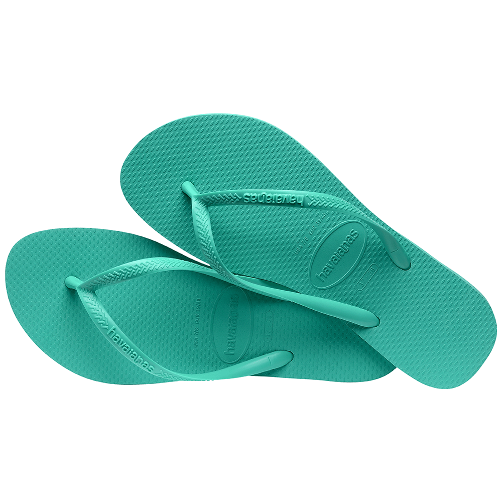 Encontraproduto.com.br - Chinelo Havaianas Slim Verde Virtual 37/38