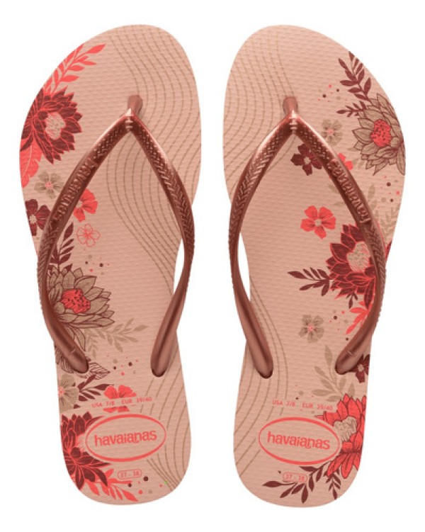 Sandália Organic Havaianas 37/38 Rosa Par