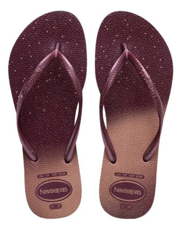 Sand Havaianas Slim Gloss 1 Pr Mar/Mar 33/34