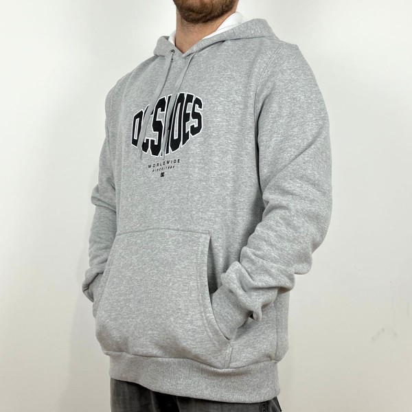 Encontraproduto.com.br - Moletom DC Fechado Solidwes Cinza Mescla
