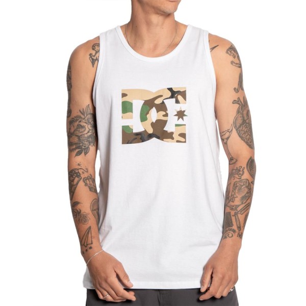 Regata DC Shoes Classic Camo Star Fill SM25 Masculina Branco