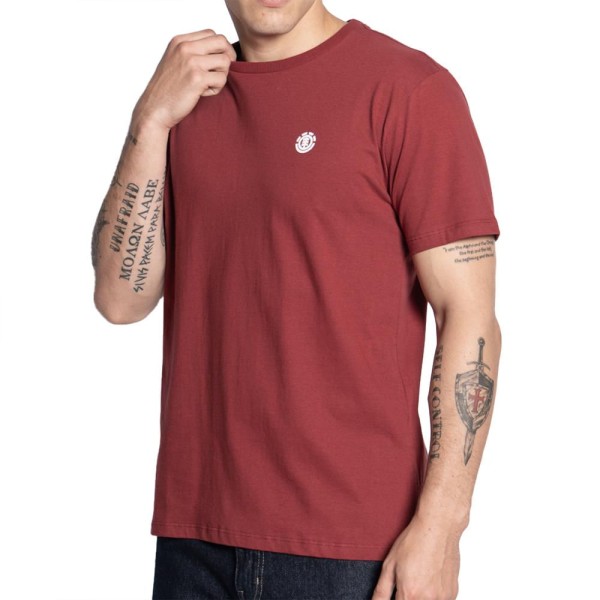 Camiseta Element Basic Crew Color SM25 Masculina Vinho