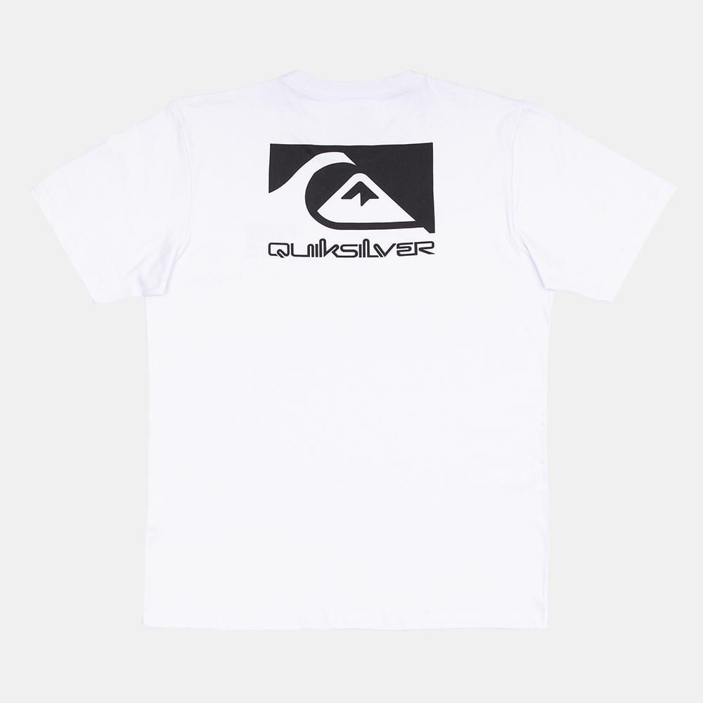 Camiseta Quiksilver Quik Space Logo SM25 Masculina Branco