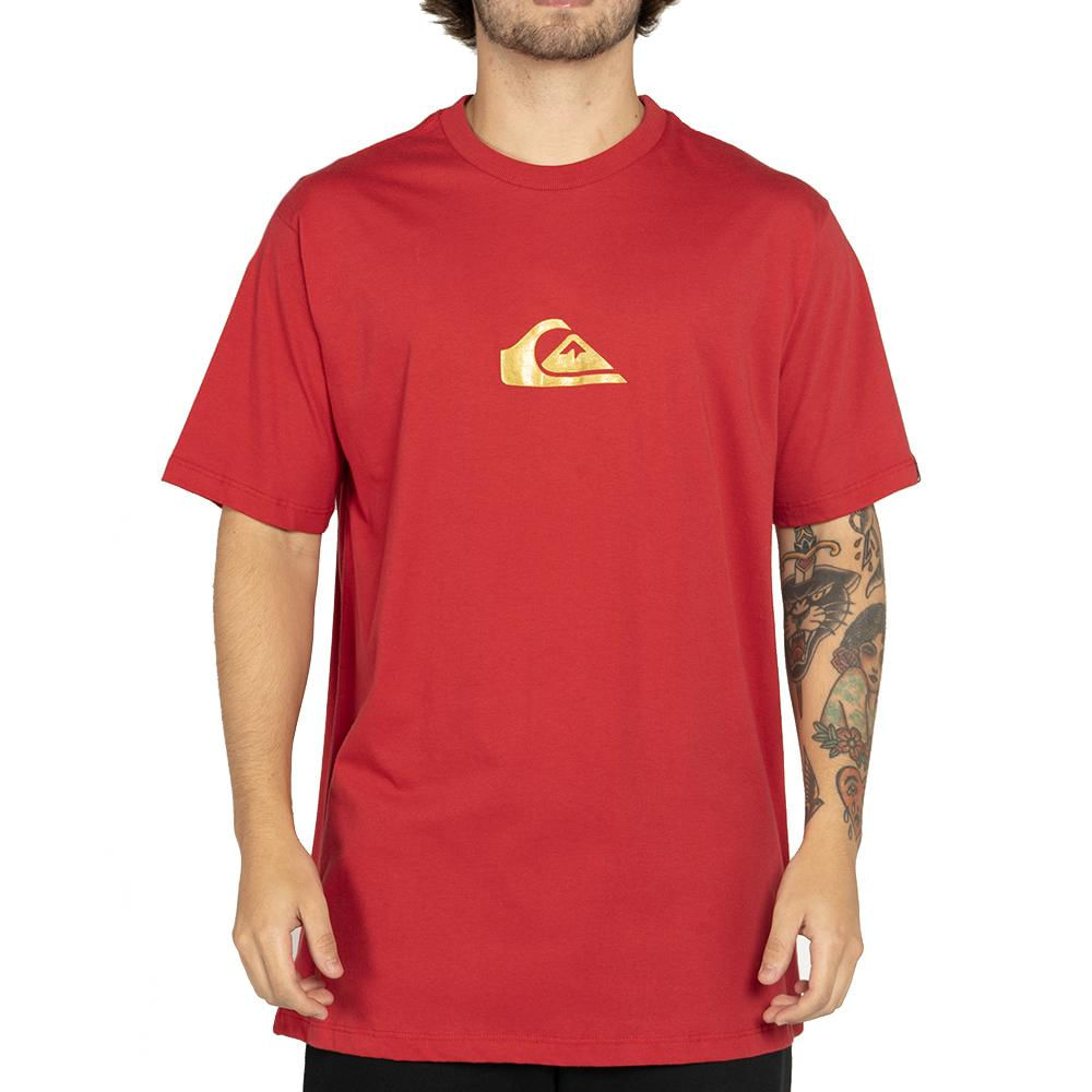 Camiseta Quiksilver Metal Comp WT25 Masculina Vermelho