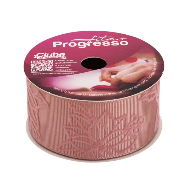 Fita de Veludo Flor De Natal 38mmx10m EGL009V COR003 PROGRESSO