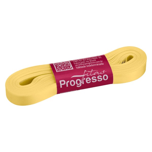 Encontraproduto.com.br - Fita de Cetim Amarelo Claro 10mmx10m CF002 COR2052 PROGRESSO