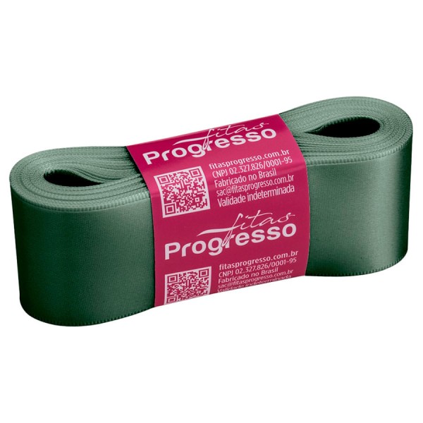 Encontraproduto.com.br - Fita de Cetim Verde Oliva 38mmx10m CF009 COR2059 PROGRESSO