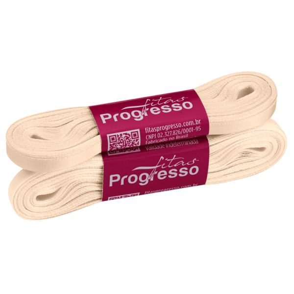 Fita de Cetim Areia 7mmx10m CF001 Cor 2083 PROGRESSO