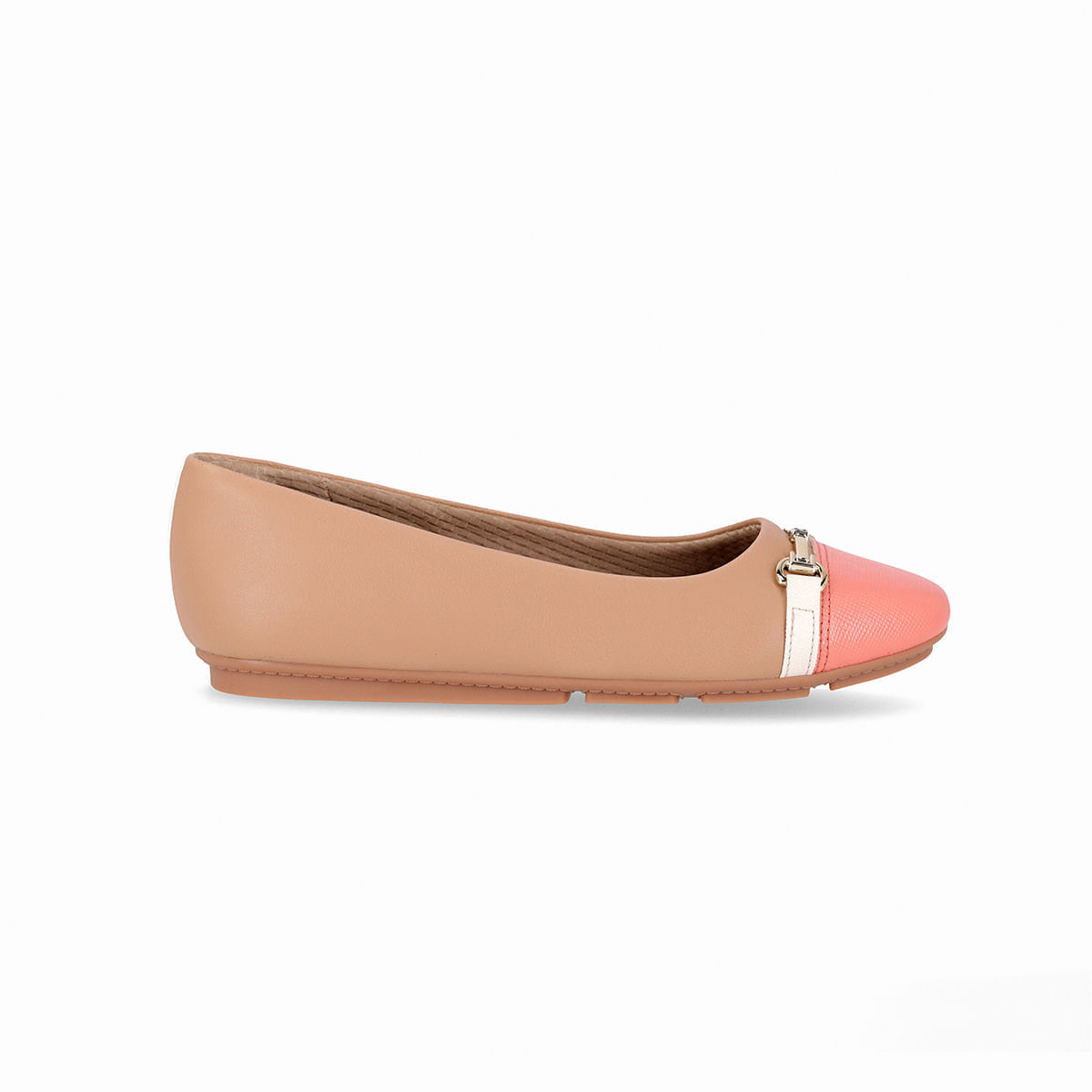 Piccadilly Maxi Sapato Michele Salto Baixo Nude Claro