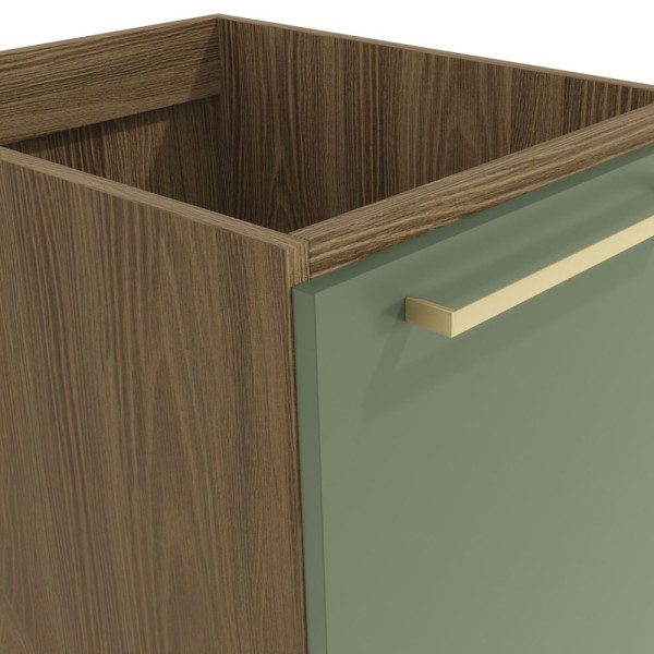 Encontraproduto.com.br - Balcão de Cozinha Botanic M621 c/ 1 Porta 40cm Nogueira/Verde Oliva - Kappesberg