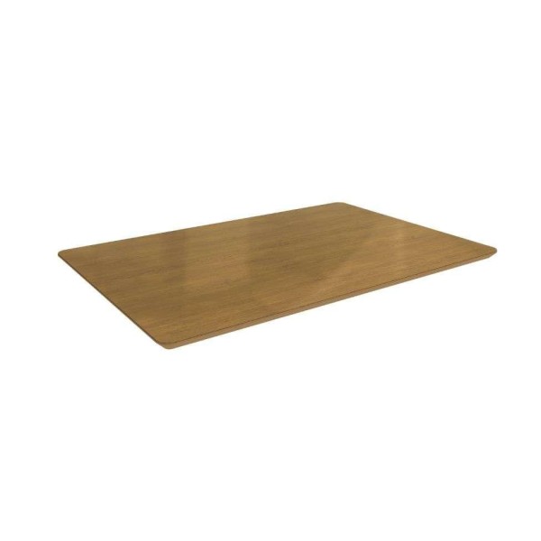 Tampo Retangular para Mesa de Jantar com Vidro Petúnia Freijó 120 cm