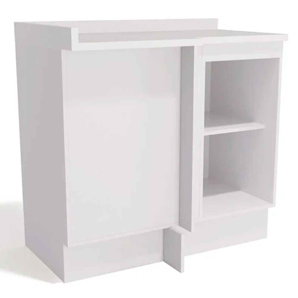 Encontraproduto.com.br - Balcão De Canto Maxxi Com Tampo 1 Porta Cb333 Kappeseberg Branco