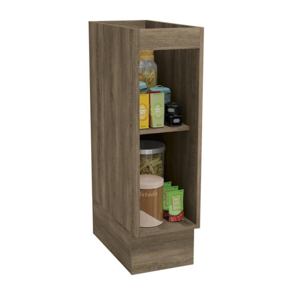 Encontraproduto.com.br - Balcão De Cozinha Maxxi G737 Porta Condimento 1 Porta S/tampo 25cm Nogal - Kappesberg