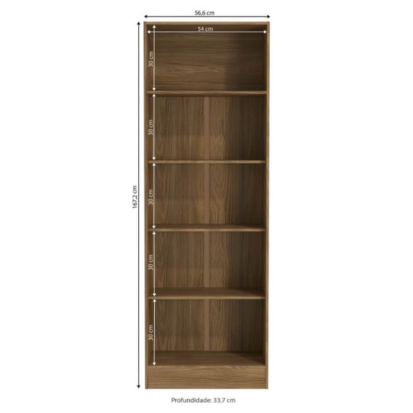 Encontraproduto.com.br - Sapateira Multiuso 2 portas Nogueira N408 Kappesberg