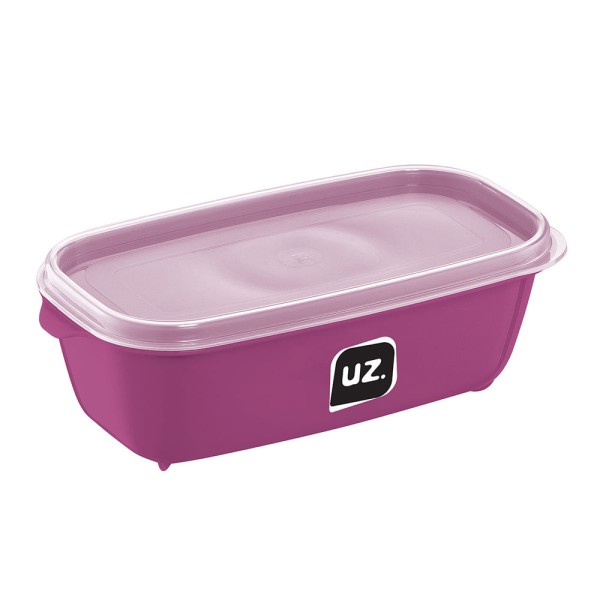 Encontraproduto.com.br - POTE MULTIUSO RETANGULAR MAGENTA 500ML UZ250-MAG UZ PLASTIC