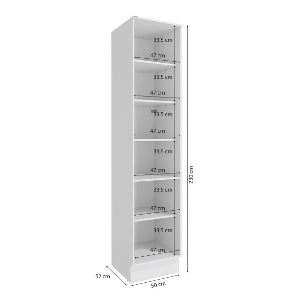 Encontraproduto.com.br - Paneleiro Celeste Kappesberg 100% Mdf 1 Porta Branco/azul 50cm