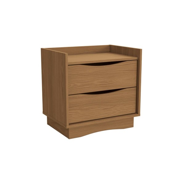 Encontraproduto.com.br - Mesa De Cabeceira Com 2 Gavetas Kappesberg Canela M261