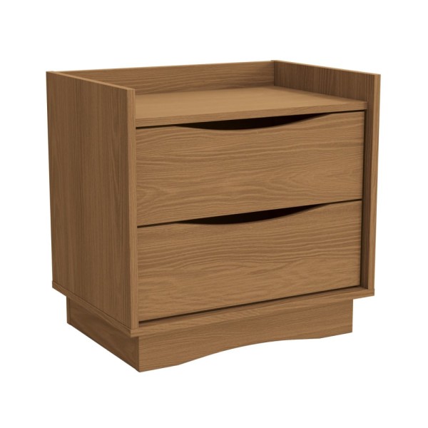 Encontraproduto.com.br - Mesa De Cabeceira Com 2 Gavetas Kappesberg Canela M261