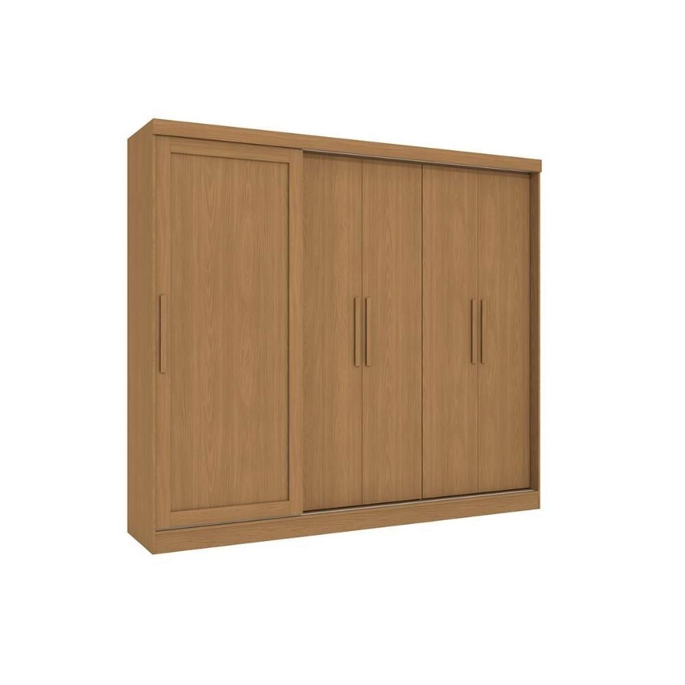 Guarda Roupa Casal 5 Portas E 4 Gavetas Flex N564 Canela