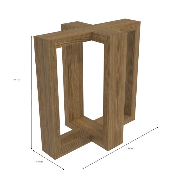 Encontraproduto.com.br - Base de Mesa Centella Nogueira BA48 Kappesberg