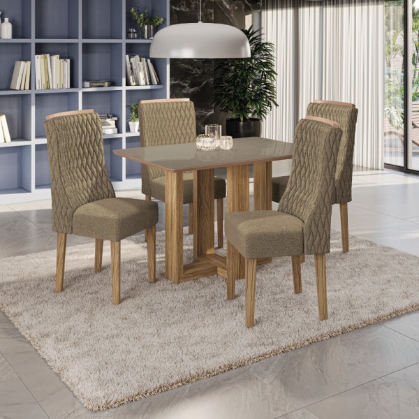 Encontraproduto.com.br - Base de Mesa Centella Nogueira BA48 Kappesberg