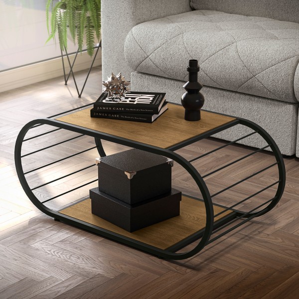 Mesa Centro Sala Li039 Freijó-preto Fosco - Kappesberg