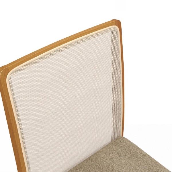 Encontraproduto.com.br - Conjunto de 2 Cadeiras de Jantar Lara 2CMM009 Kappesberg - Bege