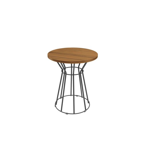 Encontraproduto.com.br - Mesa Bistro M063 TAE001 Preto Fosco/Carvalho Kappesberg