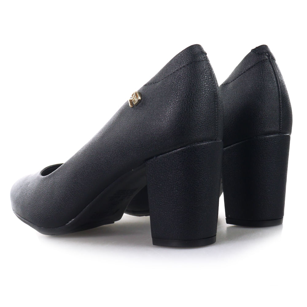 Encontraproduto.com.br - Sapato Feminino Modare com Salto Bloco Preto