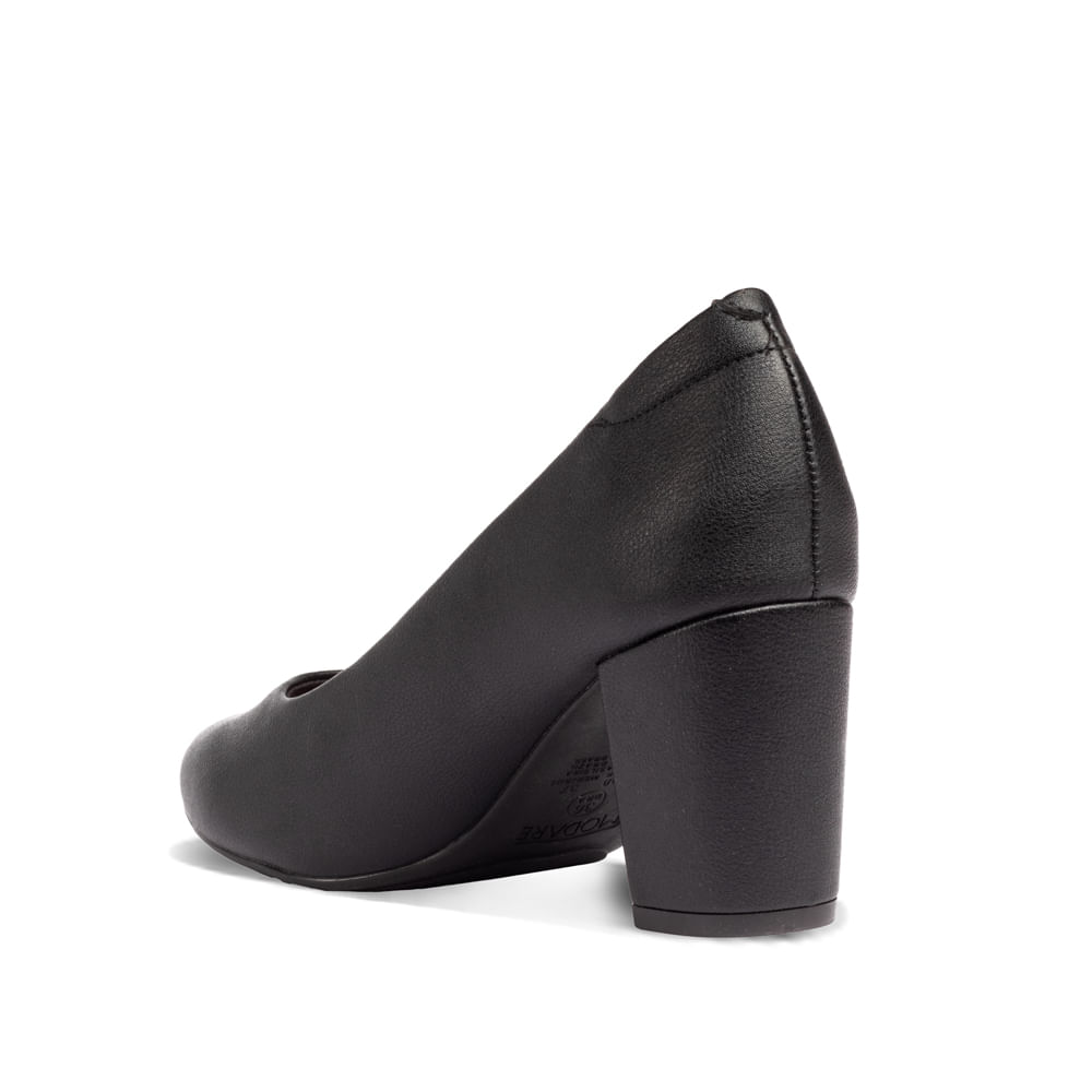 Encontraproduto.com.br - Sapato Feminino Modare com Salto Bloco Preto