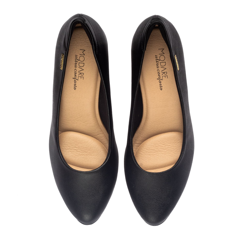 Encontraproduto.com.br - Sapato Feminino Modare com Salto Bloco Preto