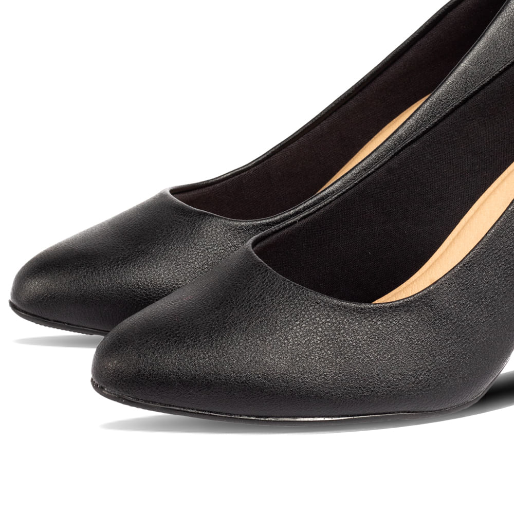 Encontraproduto.com.br - Sapato Feminino Modare com Salto Bloco Preto