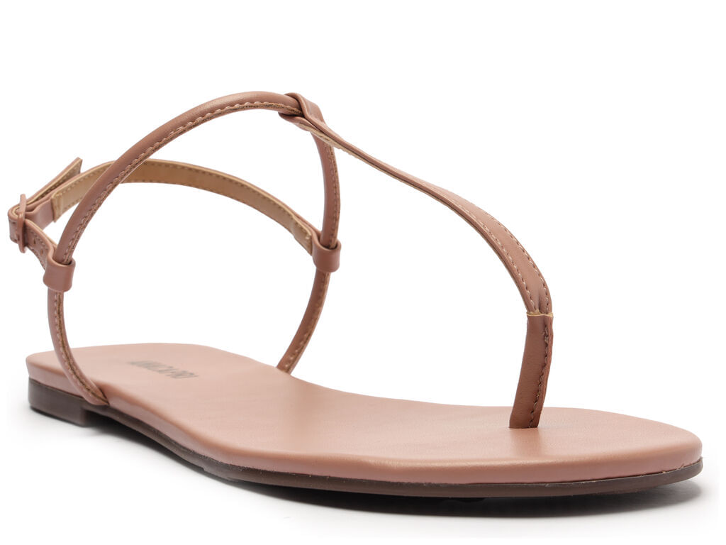 Sandália Rasteira Rosa Slim C00294 Anacapri