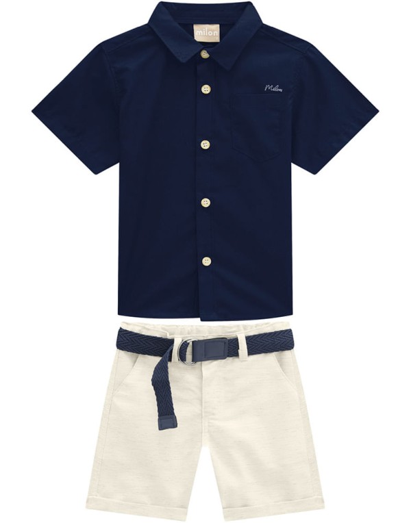 Encontraproduto.com.br - Conjunto Infantil Menino Verão Milon 1/3 - 14185