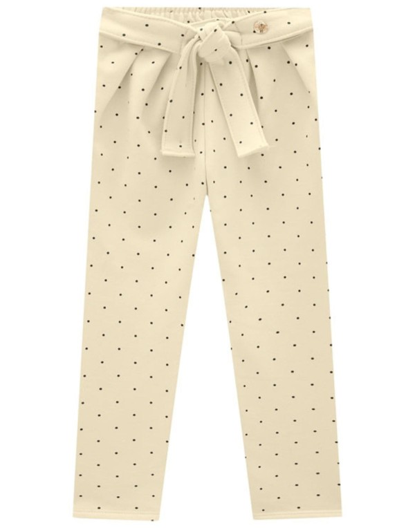 Legging  Flanelada Milon Juvenil Meia Estação Menina Estampa Poá  1/3 -14785
