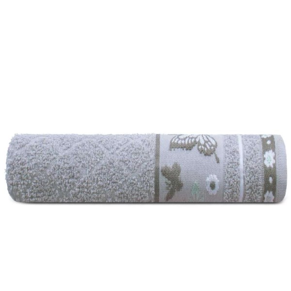 Toalha De Banho Garden Cinza Amianto 68cm X 1,30m