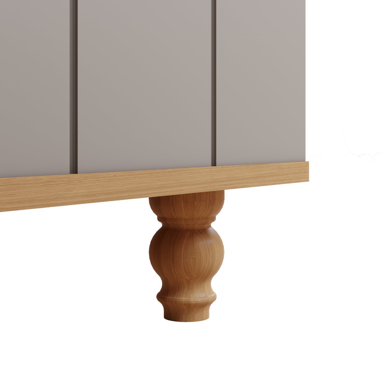 Encontraproduto.com.br - Berço Com 2 Gatetas Picolé Espresso Móveis Fendi/Nature