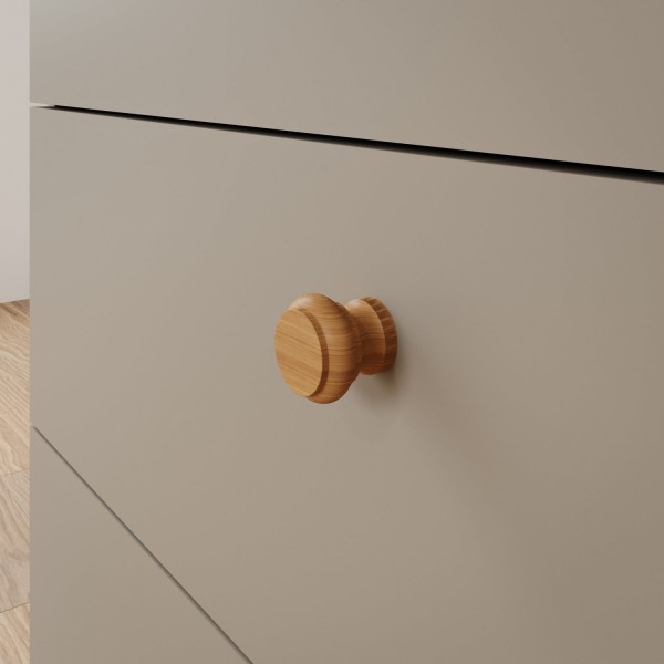 Encontraproduto.com.br - Cômoda de Bebê com 3 Gavetas e 1 Porta Picolé Espresso Móveis Fendi/Nature