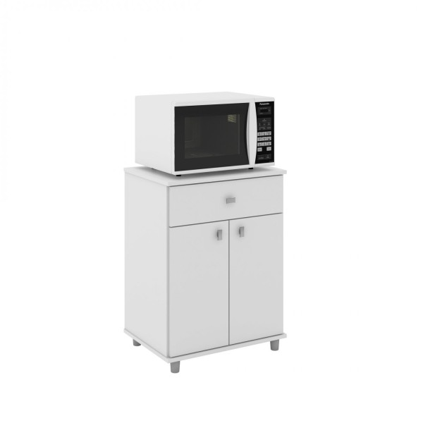 Encontraproduto.com.br - Balcão Multiuso 1 Gaveta 2 Portas 1 Prateleira Branco